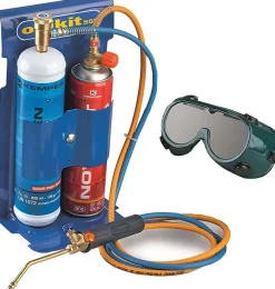Nature Pro Lampe À Souder-Chalumeau BI GAZ professionnel Oxygène Butane/Propane Soudure Découpe métal