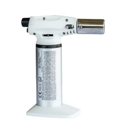Kemper Chalumeau de cuisine à gaz Toutes positions 360 degrés + Cartouche de gaz 160ml Allumage piézo Flamme réglable