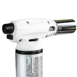 Kemper Chalumeau de cuisine à gaz Toutes positions 360 degrés + Cartouche de gaz 160ml Allumage piézo Flamme réglable