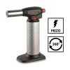 Kemper Chalumeau de cuisine Professionnel à gaz Torche gaz rechargeable Utilisation 360 degrés Allumage piezo
