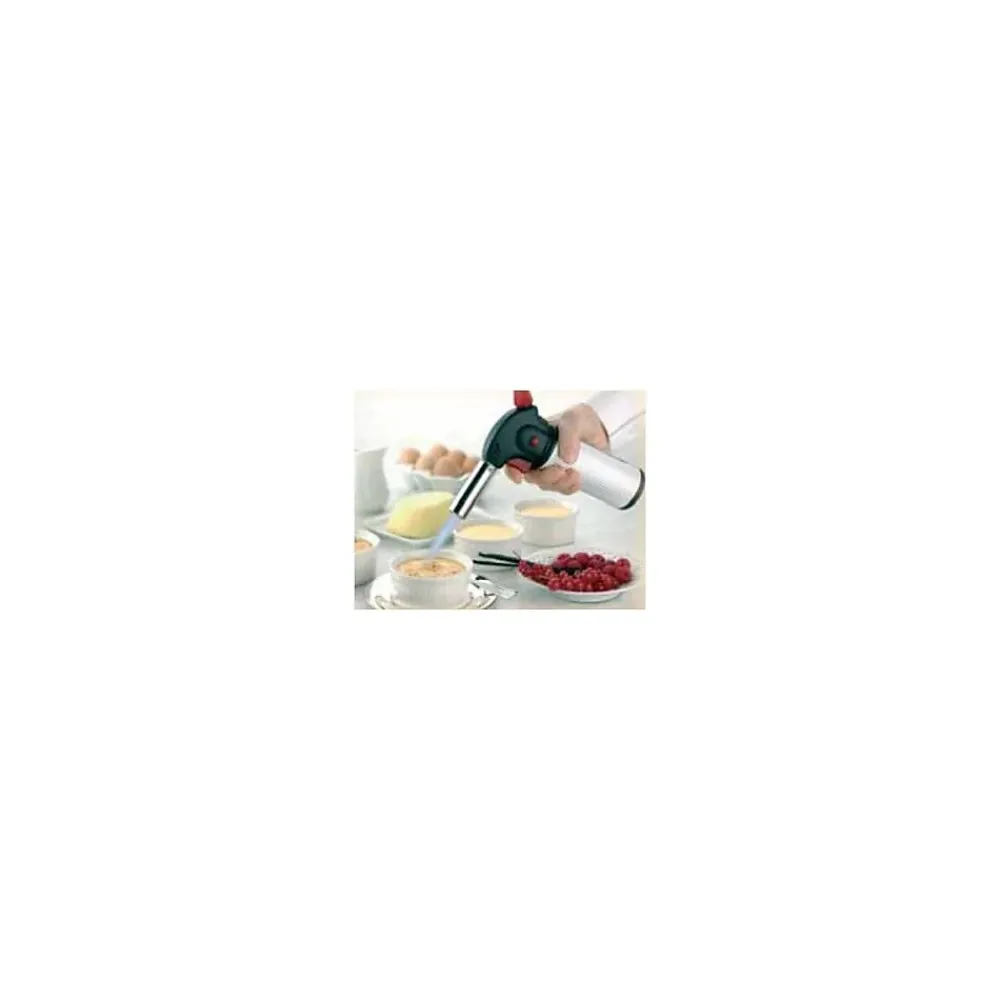 Kemper Chalumeau de cuisine Professionnel à gaz Torche gaz rechargeable Utilisation 360 degrés Allumage piezo