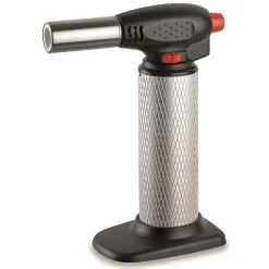 Kemper Chalumeau de cuisine Professionnel à gaz Torche gaz rechargeable Utilisation 360 degrés Allumage piezo