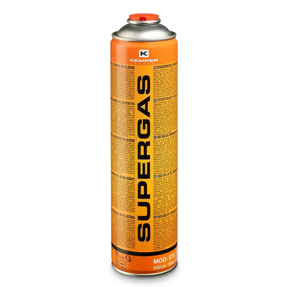 Kemper Chalumeau de soudure à gaz Flamme + 3 Cartouches de gaz 330gr