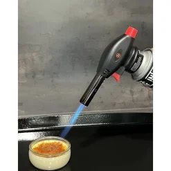Proweltek Lampe À Souder-Chalumeau à gaz 180W - 360-C + Cartouche gaz butane 227gr - Chalumeau de cuisine Allumage auto piezo flamme réglable