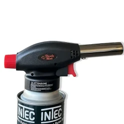 Proweltek Lampe À Souder-Chalumeau à gaz 180W - 360-C + Cartouche gaz butane 227gr - Chalumeau de cuisine Allumage auto piezo flamme réglable