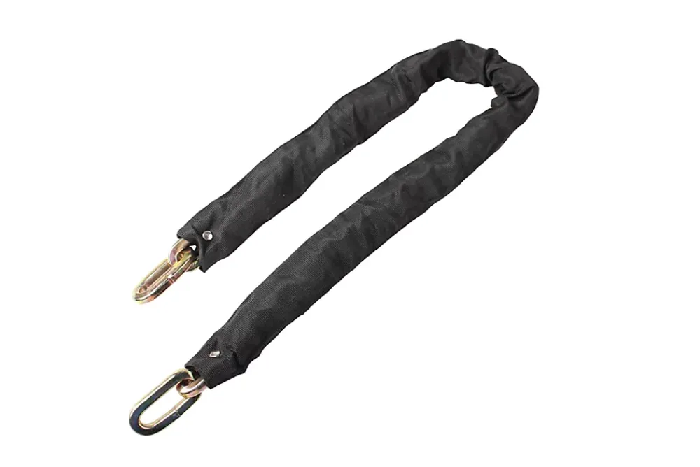 Smith & Locke Chaîne acier trempé avec housse en tissu noir 100cm 1000kg