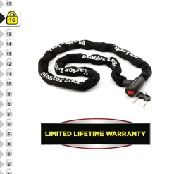Master Lock Chaîne antivol 8292EURDPS Noir 200 cm