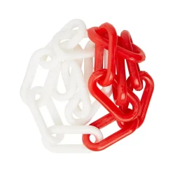 Diall Chaîne-Chaîne de signalisation rouge et blanche ø6 mm x 10 m