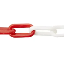 Diall Chaîne-Chaîne de signalisation rouge et blanche ø8 mm, vendue au mètre linéaire