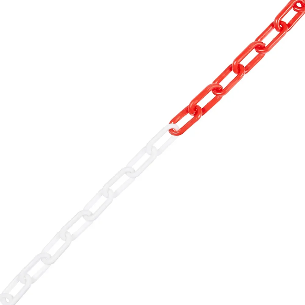 Diall Chaîne-Chaîne de signalisation rouge et blanche ø8 mm, 10 m