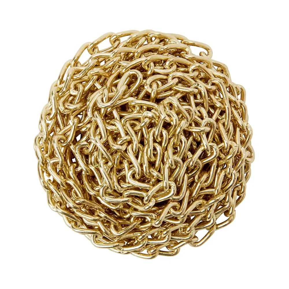 Diall Chaîne-Chaîne non soudée nouée en acier laitonée ø2 mm, 2.5 m