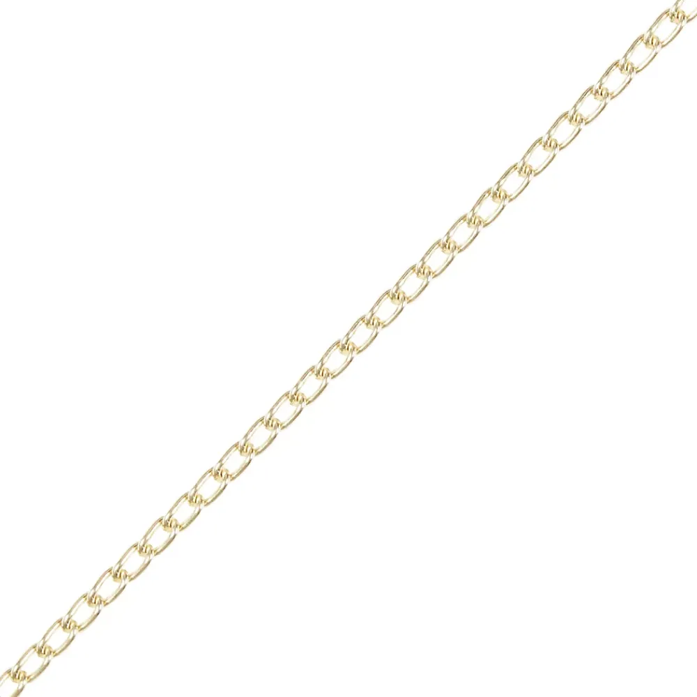 Diall Chaîne-Chaîne non soudée nouée en acier laitonée ø2 mm, 2.5 m