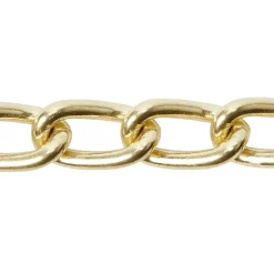 Diall Chaîne-Chaîne non soudée nouée en acier laitonée ø2 mm, 2.5 m