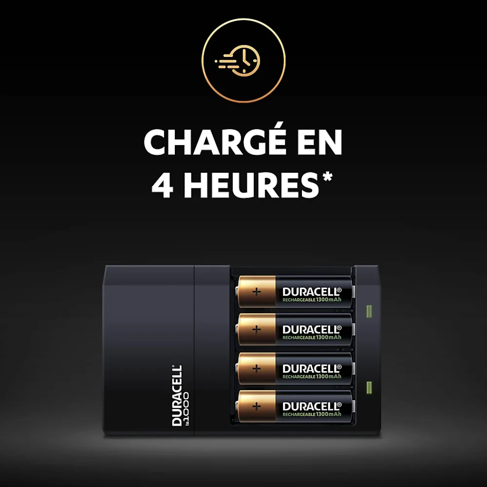 Duracell Chargeur De Pile|Pile C-Chargeur de pile AA / AAA + 4 piles (2xAA + 2xAAA)