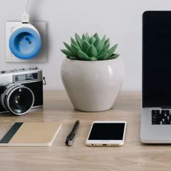 Watt & Co Chargeur prise 16A avec port USB Bewatt turquoise