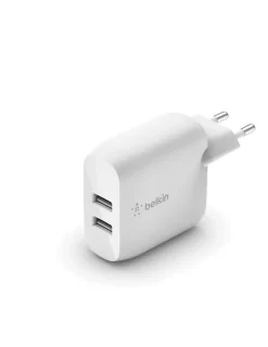 Belkin Chargeur Et Câble Usb-Chargeur secteur Boost Charge 2 USBA 2x 12W blanc