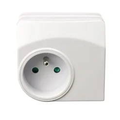 Enexo Chargeur universel 2 USB 1 prise 2 ports + Terre 16A