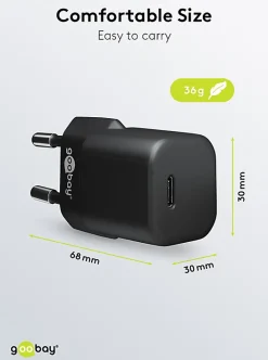 Goobay Chargeur USB-C GaN 30W rapide