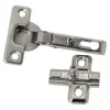 Diall Charnière invisible key hole acier nickelé pour porte à demi-recouvrement Ø26 mm 92°, lot de 2