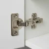 Diall Charnière invisible key hole acier nickelé pour porte Ø26 mm 92°, lot de 2