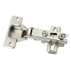 Diall Charnière D'Ameublement-Charnière invisible slide-on acier nickelé pour porte à recouvrement Ø35 mm 110°, lot de 2