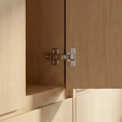 Diall Charnière D'Ameublement-Charnière invisible tourillon acier nickelé pour porte à demi-recouvrement Ø35 mm 110°, lot de 2
