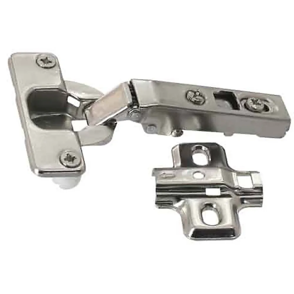 Diall Charnière invisible tourillon acier nickelé pour porte Ø35 mm 110°, lot de 2
