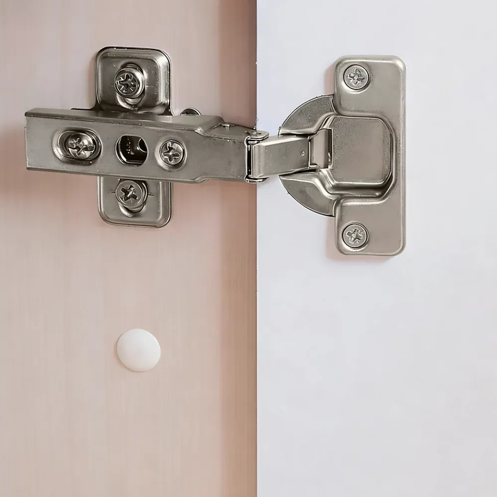 Diall Charnière invisible tourillon acier nickelé pour porte Ø35 mm 110°, lot de 2
