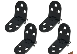Deko Paumelle De Porte, Meuble Et Fenêtre-Charnières de porte plates, charnières de porte pliantes, charnières de porte pliantes en alliage pour machine à coudre, 4 pièces