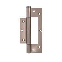 Hardwarexchange Ferme-Porte-Charnière simple action à ressort, 150X40 mm, en acier inox 304 satinée posée totalement en applique