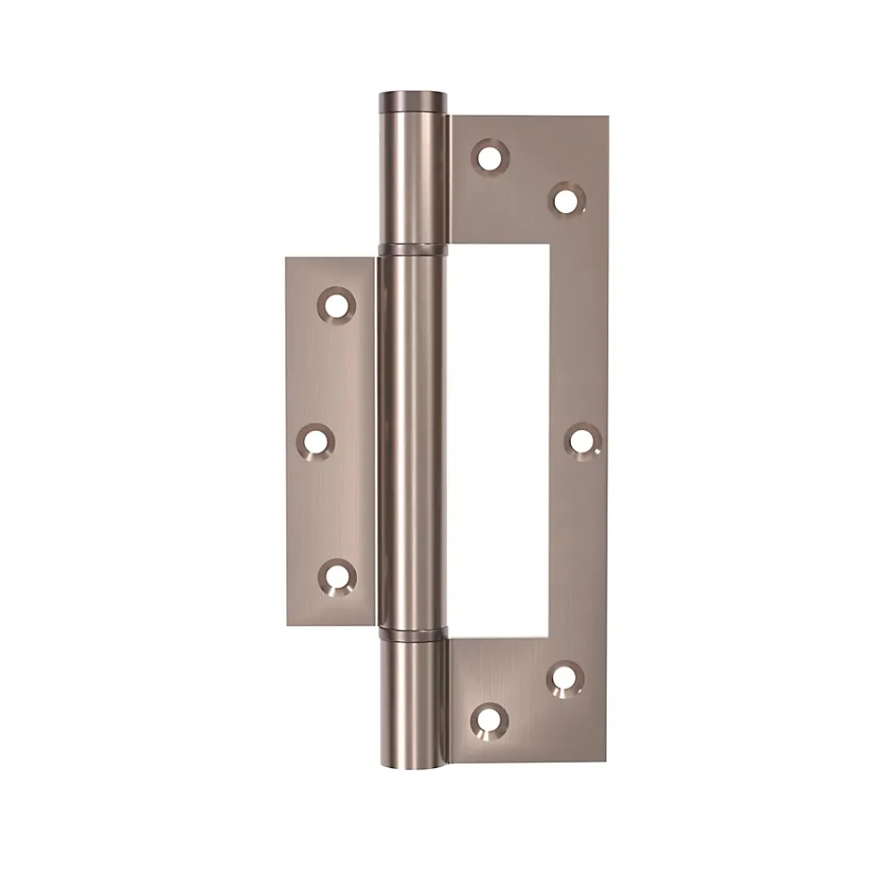 Hardwarexchange Ferme-Porte-Charnière simple action à ressort, 150X40 mm, en acier inox 304 satinée posée totalement en applique