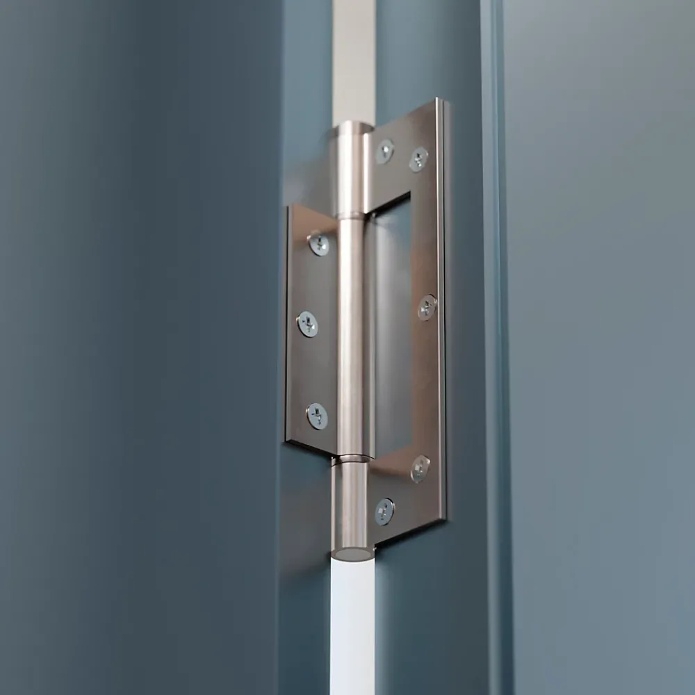 Hardwarexchange Ferme-Porte-Charnière simple action à ressort, 150X40 mm, en acier inox 304 satinée posée totalement en applique