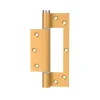 Hardwarexchange Charnière simple action à ressort, 150X40 mm, en aluminium anodisée or posée totalement en applique