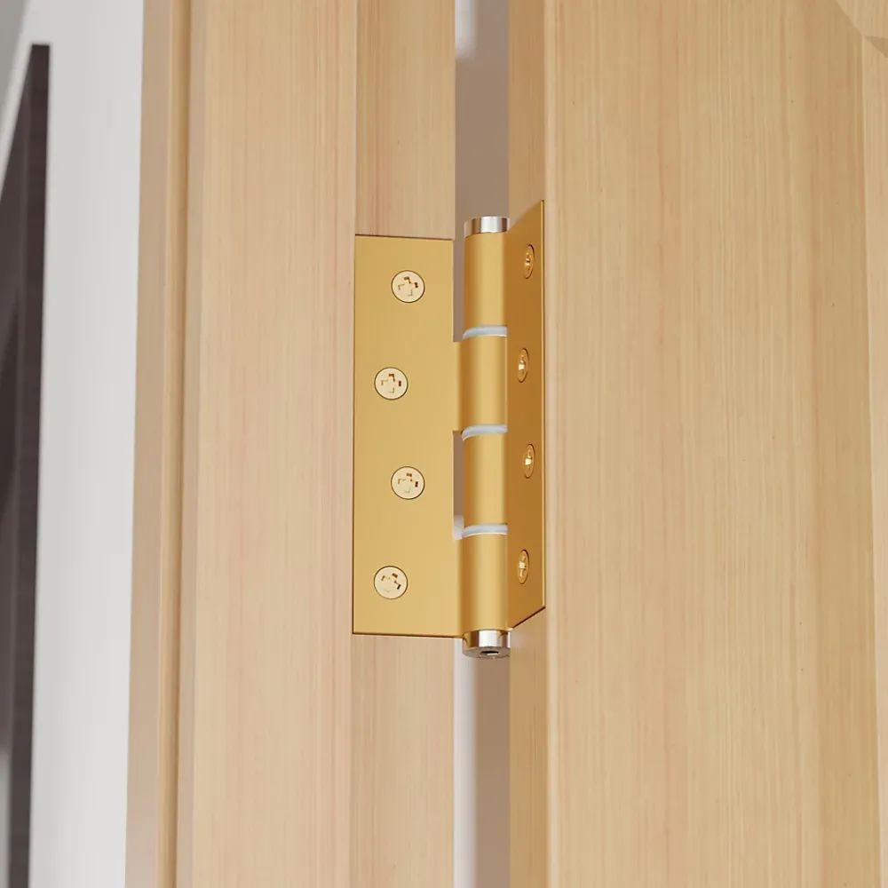 Hardwarexchange Ferme-Porte-Charnière simple action à ressort, 120X40 mm, en aluminium anodisée or, pour porte de 40 mm