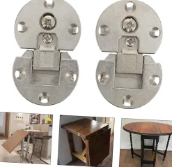 Deko 4 charnières pliantes, charnières de table pliantes, charnières pliantes à cadre métallique, charnières d'armoire