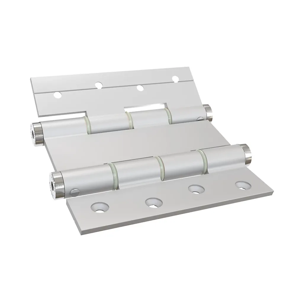 Hardwarexchange Ferme-Porte-Charnière va et vient à ressort, 120X40 mm, en aluminium anodisée argent, pour porte de 40 mm.