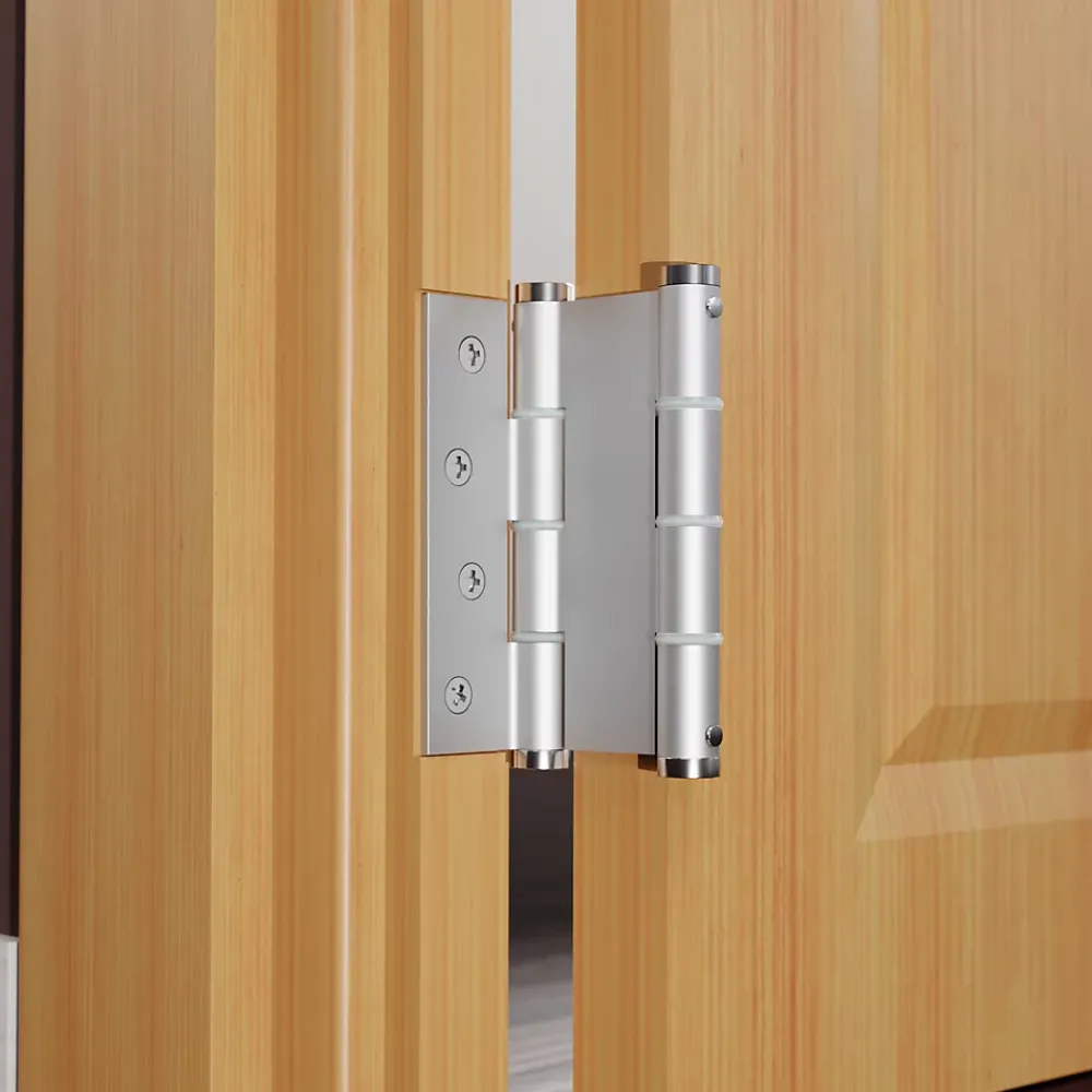 Hardwarexchange Ferme-Porte-Charnière va et vient à ressort, 120X40 mm, en aluminium anodisée argent, pour porte de 40 mm.