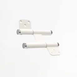 Hardwarexchange Charnière va et vient à ressort, 120X35 mm, mouvement 180 degrés, en aluminum Blanc, posée totalement en applique,
