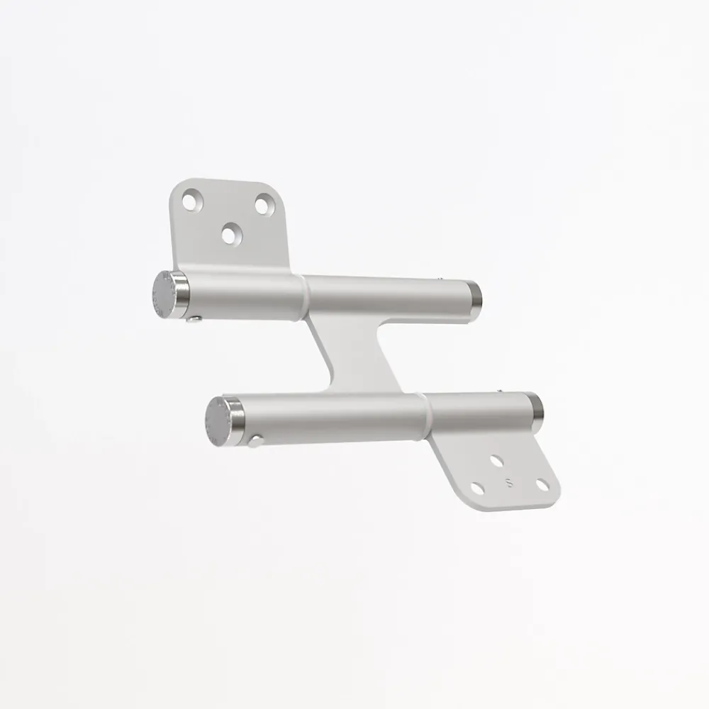 Hardwarexchange Ferme-Porte-Charnière va et vient à ressort, 120X35 mm, mouvement 180 degrés, en aluminum anodisée argent, posée totalement en applique,