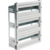 Ide Porte Et Cache Tableau Électrique-Chassis Modulaire 3 Rangées De 18 Modules Pour Armoire Polyester Pol5040 Profondeur 200mm