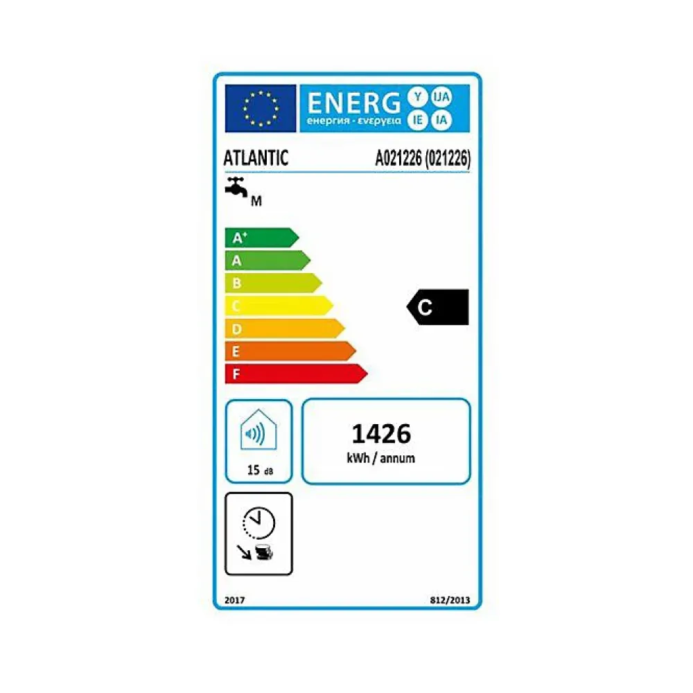 Atlantic Chauffe-Eau Électrique-Chauffe-eau vertical mural compact blindé CHAUFFEO 150L