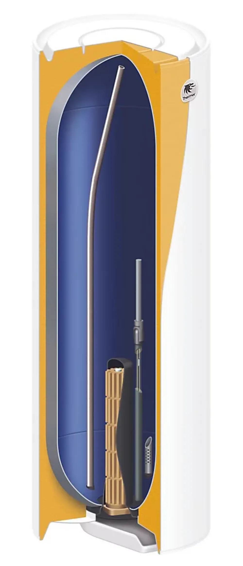 Thermor Chauffe-eau DURALIS ACI Vertical - 200 l - 2400W - Diamètre :513 mm - Hauteur : 1475 mm