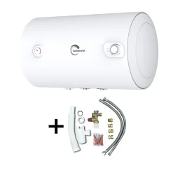Sannover  Chauffe-Eau Électrique-Chauffe Eau Electrique Mural Blindé Horizontal Bypso Sannover 150 Litres + Kit d'Installation Complet NF