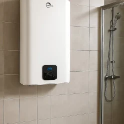 Sannover  Chauffe Eau Electrique Plat Mural Multipositions Kimoro Sannover 30 Litres + Kit d'Installation Complet NF