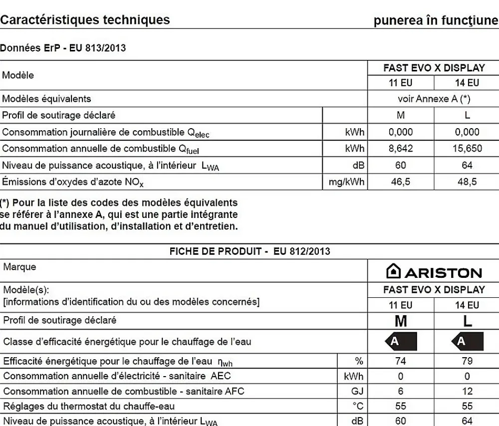 Ariston Chauffe-Eau Gaz-Chauffe-eau gaz instantané Fast Evo X 11 - gaz naturel