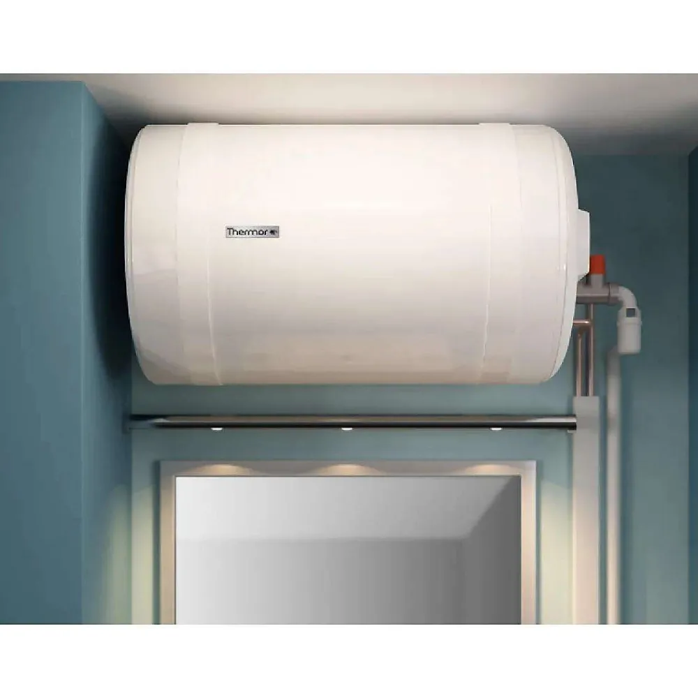 Thermor Chauffe eau électrique Blindé Horizontal raccordement latéral - Monophasé - 150l - 2000W - Horizontal mural - Diamètre : 513 - Ha