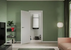 Ariston Chauffe-Eau Thermodynamique|Chauffe-Eau Ariston-Chauffe-eau électrique thermodynamique connecté anode magnésium Nuos Plus S2 110L 3 personnes blanc