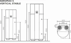 Atlantic Chauffe-Eau Thermodynamique-Chauffe-eau thermodynamique Calypso vertical mural 100L - - 234511