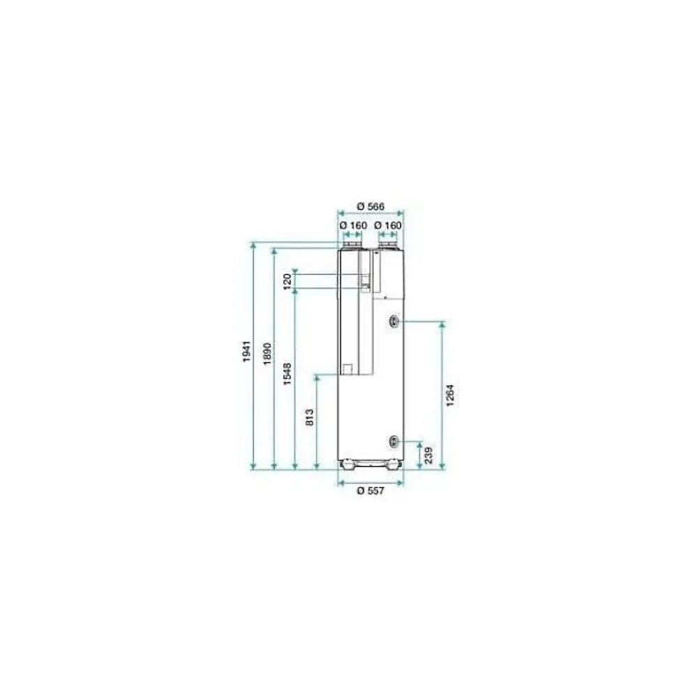 Aldes Chauffe-eau thermodynamique - - T.Flow Hygro Connecté - 11023384