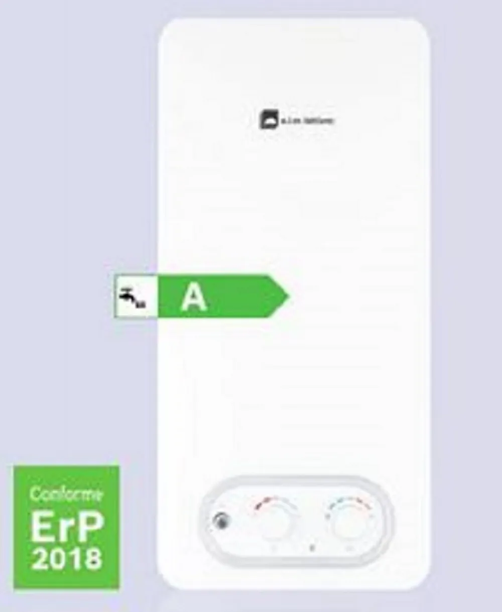 Elm Leblanc Chauffe-Eau Gaz-Chauffe-eau à tirage naturel ONDEA HYDROPOWER BAS NOx - LC9-4 PVHDB - Puissance 7,2 à 15,7 kW - Butane/Propane - maxi 9 l/min - D
